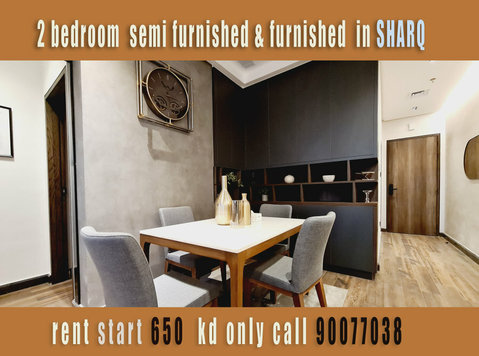 for rent spacious 2 bedroom semi & furnished sharq - Appartamenti