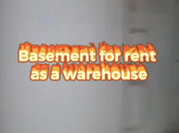 basement for rent as a warehouse - Office / Commercial
