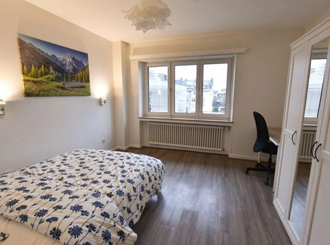 Furnished double bedroom (a) – brand new flat | Bonnevoie - Lejligheder