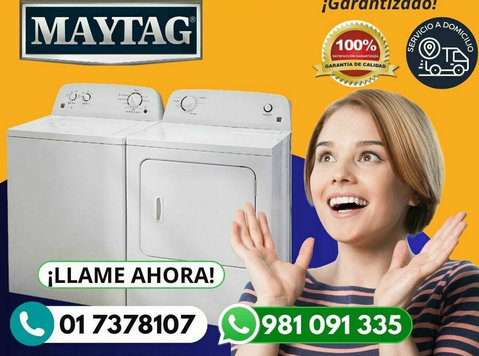 Tecnicos a domicilio lavadoras Maytag - Lomavuokrauspalvelut