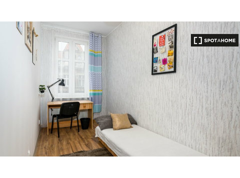 Poznan, Wilda'da 6 yatak odalı dairede kiralık oda - Kiralık