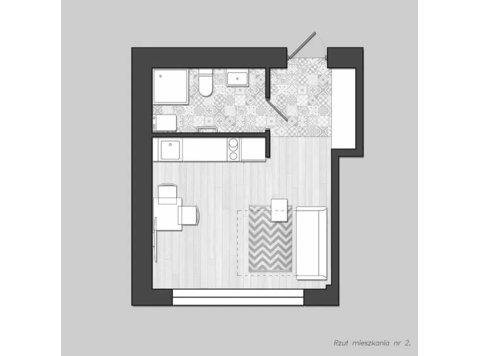 Studio apartment, Jezyce, Poznan - Apartments
