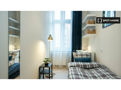 Nadodrze, Wrocław'da 12 yatak odalı dairede kiralık oda - Kiralık
