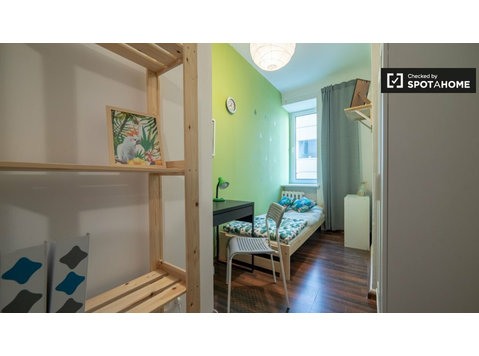 Camera ammobiliata in appartamento con 5 camere da letto a… - In Affitto