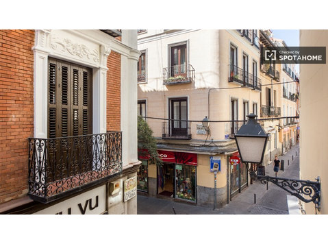 Dekoriertes Zimmer in 8-Zimmer-Wohnung in Lavapiés, Madrid - Zu Vermieten