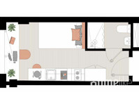 Einzelzimmer mit eigenem Bad, Küche und Arbeitsbereich - WGs/Zimmer
