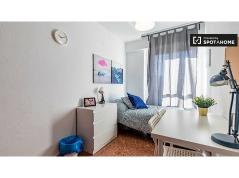 Quarto luminoso em apartamento de 5 quartos em Campanar,… - Aluguel
