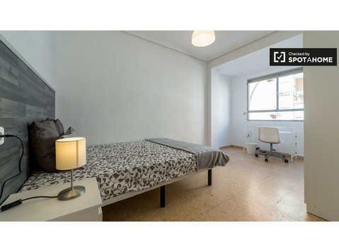 Good room in 6-bedroom apartment in Benimaclet, Valencia - De inchiriat