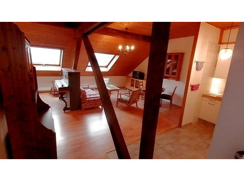 APPARTEMENT MANSARDÉ 2½ PIÈCES À BASEL - ISELIN, MEUBLÉ - Appartements équipés