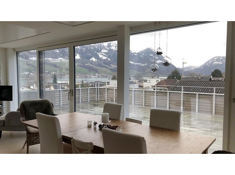 5 ROOM ATTIC APARTMENT (PENTHOUSE) IN SARNEN (OW), FURNISHED - Kalustetut asunnot