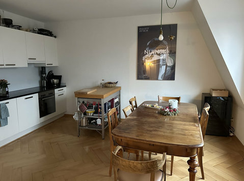 Furnished 5room apartment with private roof terrace (sublet) - Mieszkanie