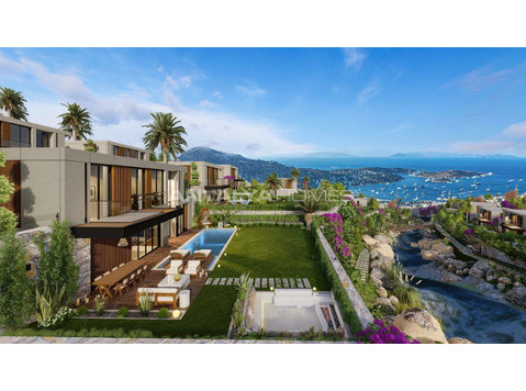Detached Duplex Houses with Spacious Design in Bodrum… - اسکان