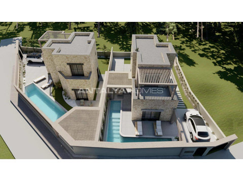 Detached Sea-View Houses with Private Pool in Bodrum… - Lakás