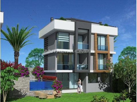 Detached Villas with Uninterrupted Sea Views in Mugla Milas - Housing