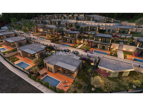 Panoramic Sea View Stone Villas in Bodrum Yalikavak - Housing