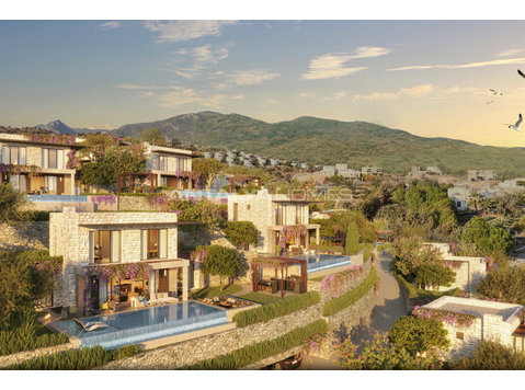Stylish Detached Houses with Garden and Pool in Bodrum - اسکان