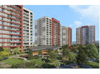 Nature View Apartments in a Complex in Istanbul Eyup - Woonruimte