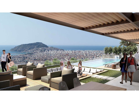 Advantageously Located Apartments in a Complex in Alanya - Ubytování