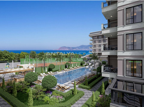 Flats in a 3-Block Complex with Amenities in Alanya - Woonruimte