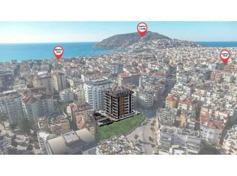 Flats in a Complex Near the Sea in Alanya - Residência