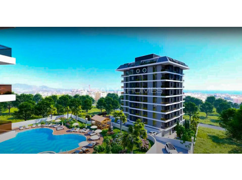 Flats with Sea and City Views in Alanya Payallar - Immobilien