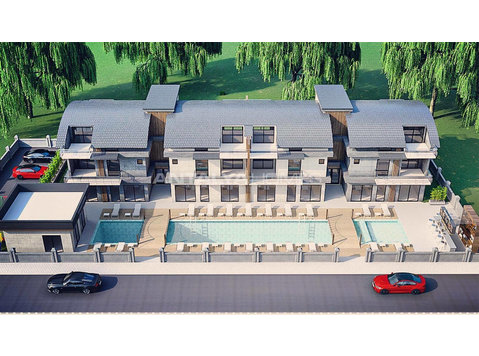 New Build Apartments in Complex with Pool in Belek Antalya - Woonruimte