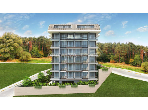 New Build Flats in Project with Social Facilities in Alanya - Bostäder
