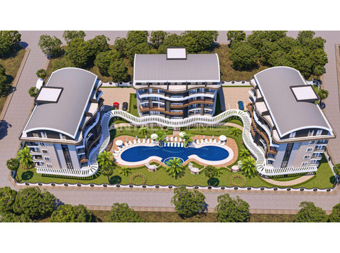 Real Estate in a Complex with Rich Facilities in Alanya Oba - Eluase