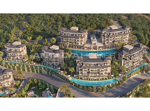 Sea View Apartments in a Luxury Complex in Kargicak Alanya - Housing