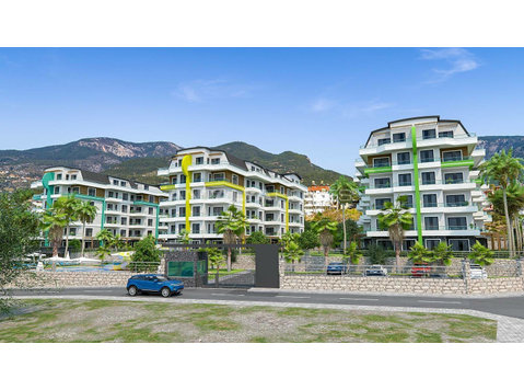 Sea View Flats in a Complex with Swimming Pool in Alanya Oba - Housing