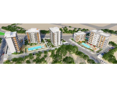 Stylish Real Estate in a Complex with Pool in Antalya Aksu - السكن