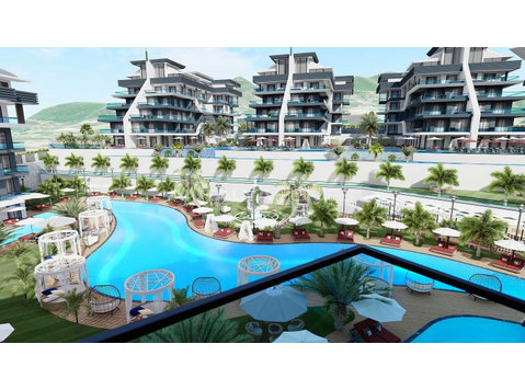 Stylish Sea and Nature View Flats in Oba, Alanya - Housing