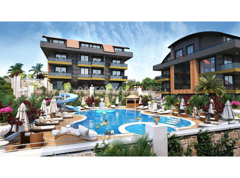 Unique Luxury Design Concept Flats in Alanya Buyukhasbahce - Housing