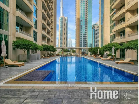 Cozy Two Bedroom Apartment with Burj Khalifa View - Asunnot