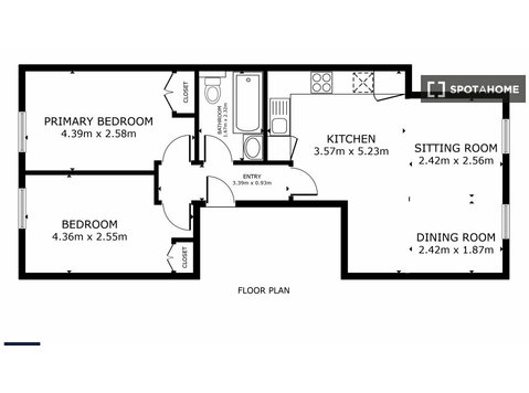 2-bedroom apartment for rent in Battersea, London - Apartemen