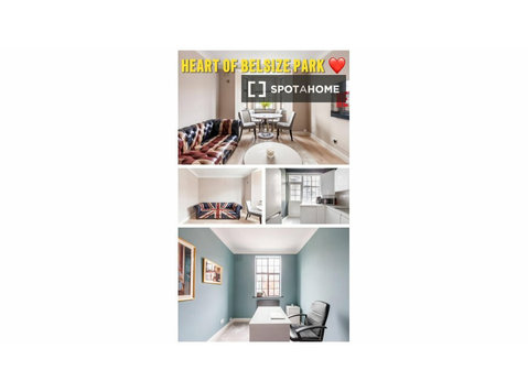 Apartamento de 3 quartos para alugar em Belsize, Londres - Apartamentos