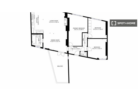 3-pokojowe mieszkanie do wynajęcia w Islington w Londynie - Mieszkanie