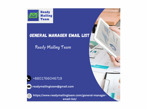 Reach Key Business Leaders with General Managers Email List - Werbung