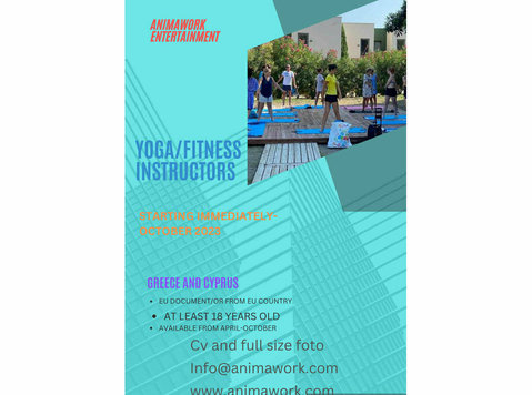 Qualified Yoga/fitness Instructors for our exclusive Hotels - Atpūtas, izpriecu, kultūras un sporta pakalpojumi