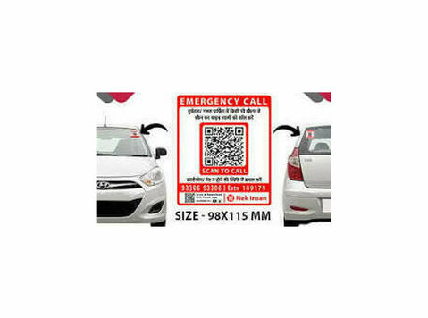 QR sticker for car safety - Tiếp thị