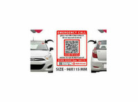 QR sticker for car safety - Markedsføring