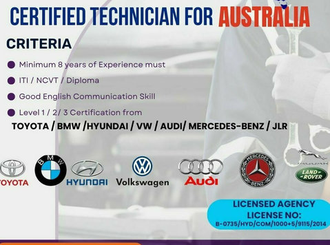 Automotive technician recruitment for Australia - Jobs Wanted