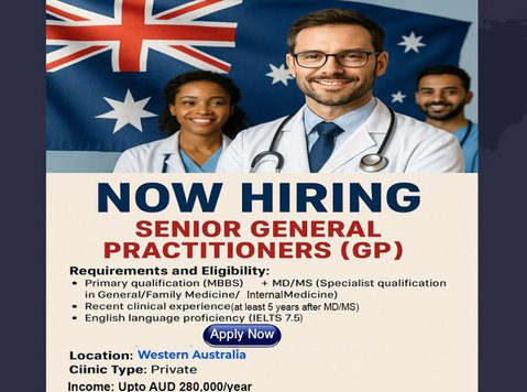 Hiring Senior General Practitioners (gp) for Western Austral - Jobs Wanted