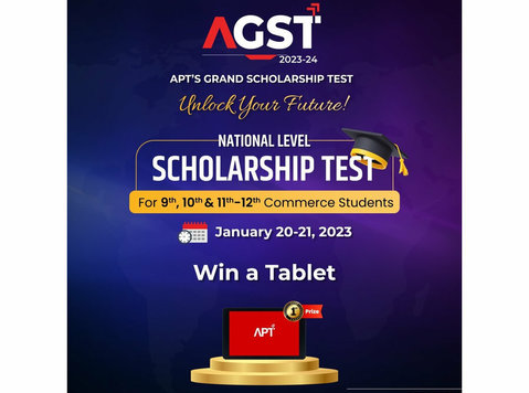 Apt Announcing a Grand Scholarship Test for 9th, 10th, 11th - Administrative and Support Services