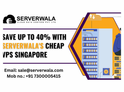 Save Up to 40% with Serverwala's Cheap Vps Singapore - Informacijske tehnologije