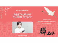 Japanese Restaurant Floor Staff - ریستوران اور کھانا پینا