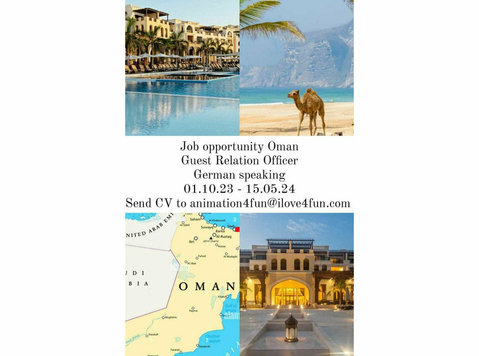 Guest contact officer Oman - 酒店旅游区管理