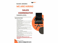 required sales coordinator junior level for Saudi Arab - Affärsutveckling