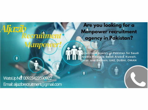 Aljazib Recruitment Manpower Recruiting Agency in Pakistan - Човечки ресурси / Вработување