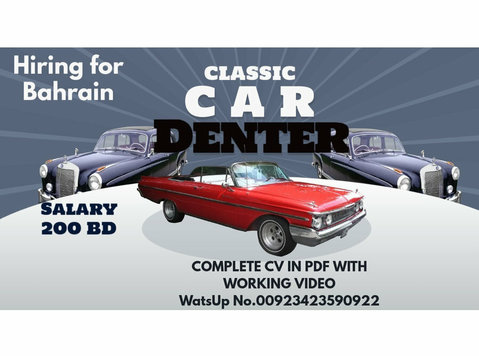Auto / car denter for Bahrain - Candidatura Espontânea